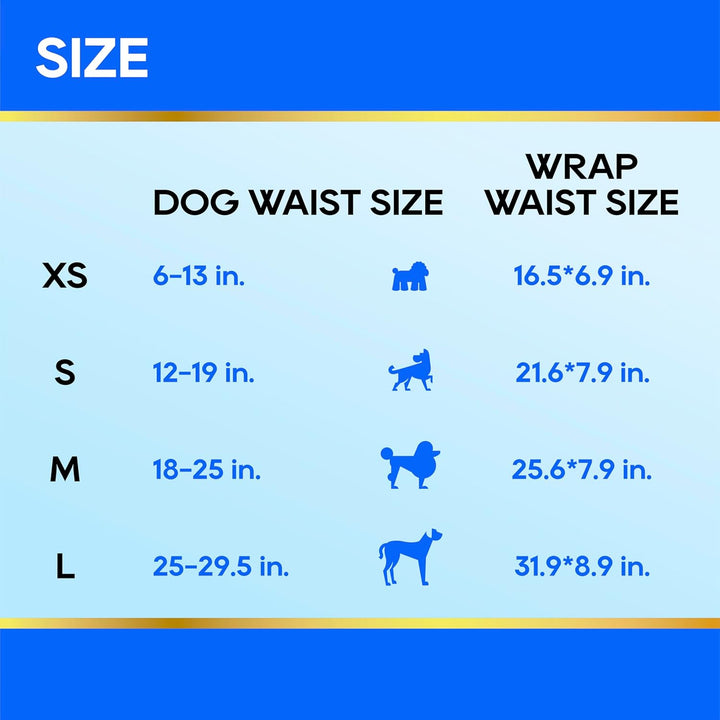 All-Absorb A26 Male Dog Wrap, 50 Count, Small