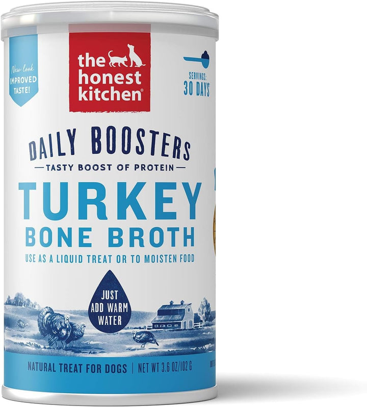 Human Grade Daily Boosts Instant Beef Bone Broth with Turmeric for Dogs 3.6 Ounces