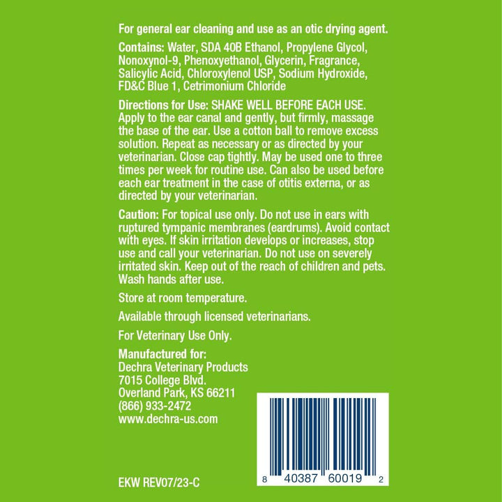 Epiklean Ear Cleanser for Dogs and Cats, 8 Fl Oz