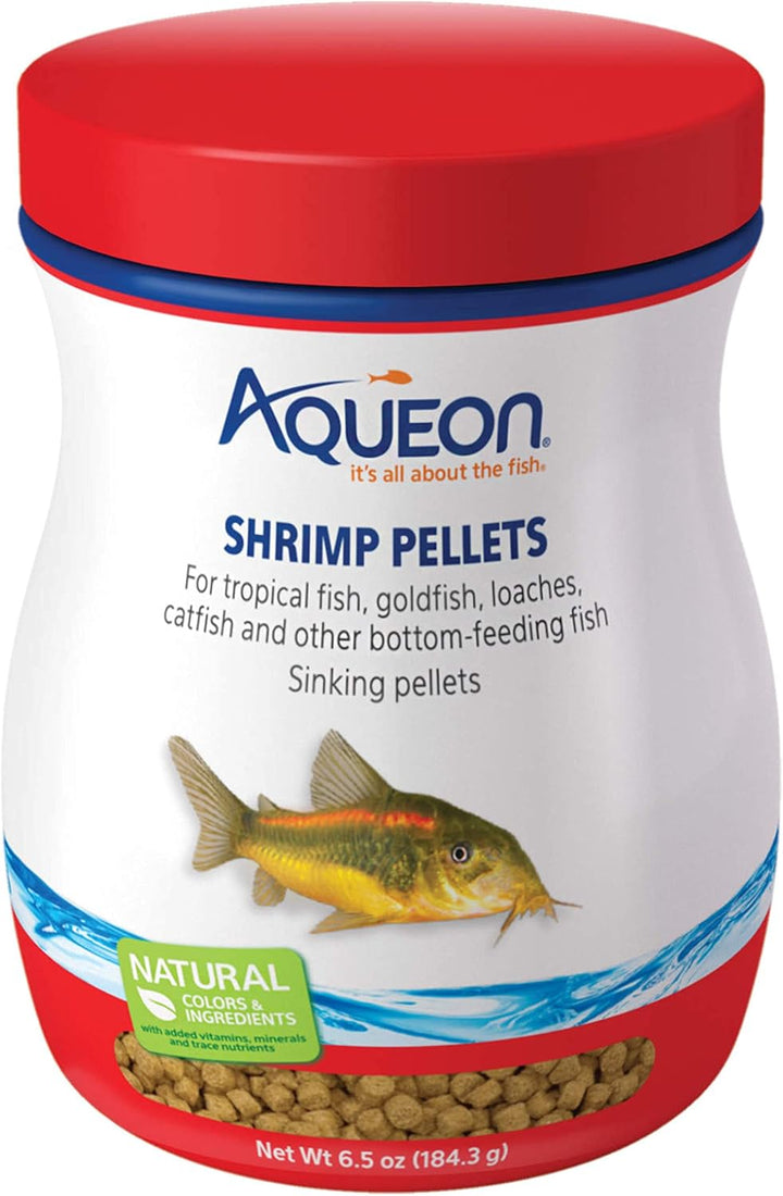 Shrimp Pellets Sinking Food for Tropical Fish, Goldfish, Loaches, Catfish and Other Bottom Feeding Fish, 6.5 Ounces