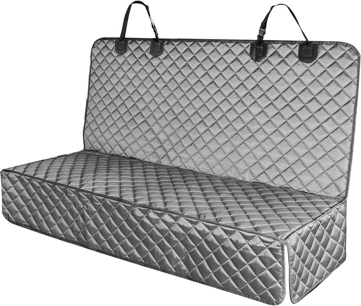 Waterproof Scratchproof Pet Bench Seat Covers for Cars, Trucks, Suvs, Nonslip Durable Back Seat Cover for Dogs, Washable Backseat Protection, Black