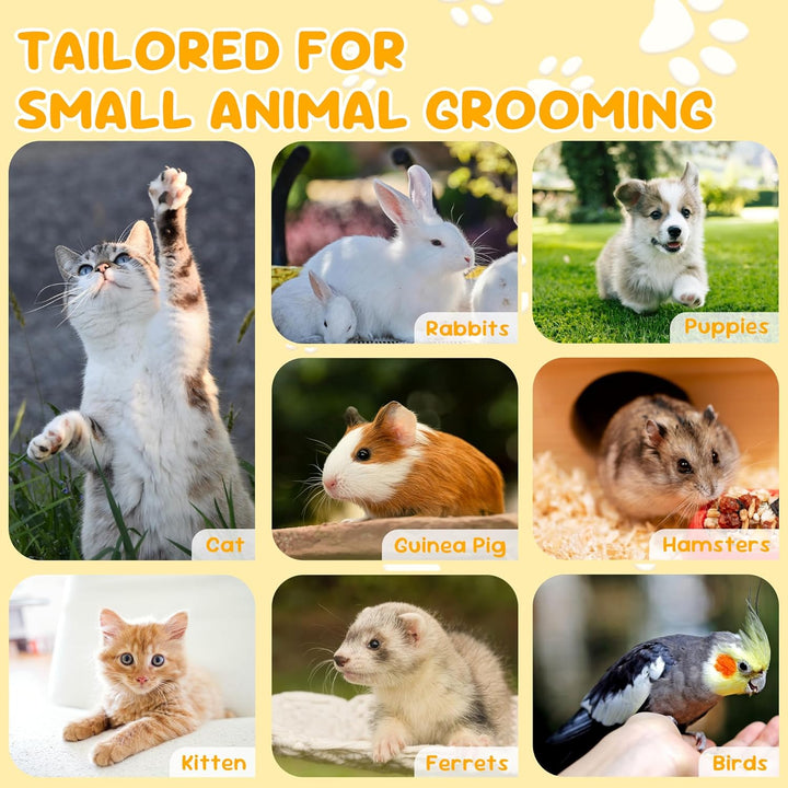 Cat Nail Clipper, Claw Trimmer Made of Stainless Steel, Clean Cut, No Shred, Mirror Finish. Small Animal Nail Clippers for Cats, Kittens, Bunny, Puppy, Rabbit, Gatos, and More