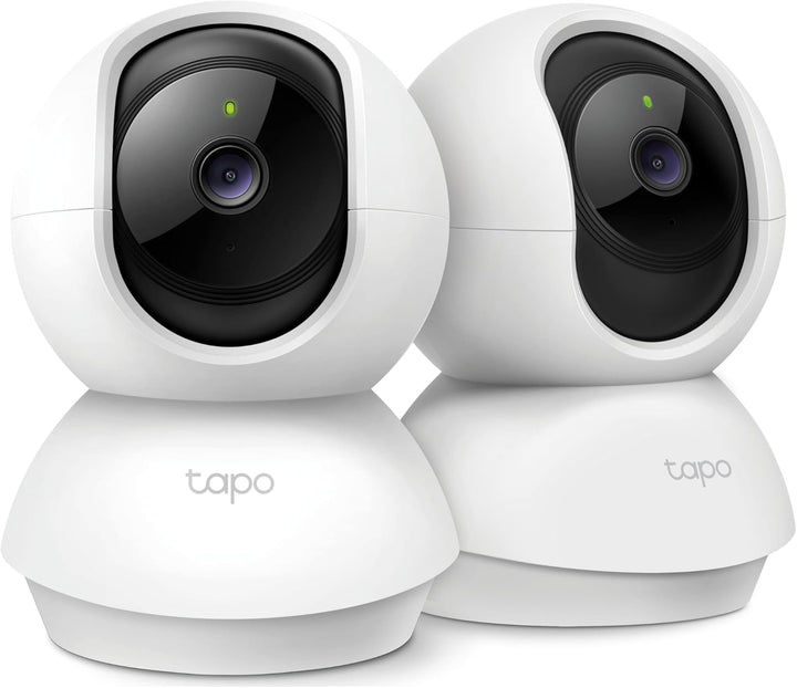 Tapo 2K Pan/Tilt Security Camera for Baby Monitor, Dog Camera W/Motion Detection, 2-Way Audio, Siren, Night Vision, Cloud & SD Card Storage, Works with Alexa & Google Home, 2-Pack (C210P2)