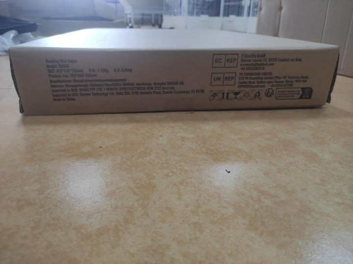 30 Inch Flight Bird Cage, Stackable Bird Cage Parakeet Cage with Slide-Out Tray and Handle, Small Parrots Birdcage for Cockatiels Budgies Conure Macaw Finch Lovebirds Canaries Pigeons