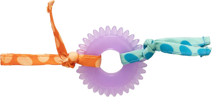 Kitty Chew Wheel, Dental Cat Toy with Catnip Oil, Teeth Cleaning, Healthy Chewing, Boredom Relief, Kicking & Batting for Kittens and Adult Cats, Purple