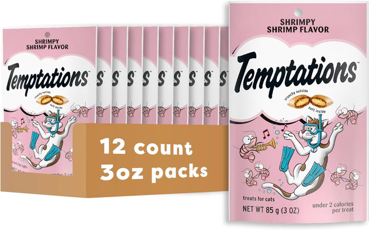 Classic Crunchy and Soft Cat Treats, Shrimpy Shrimp Flavor, 16 Oz. Tub