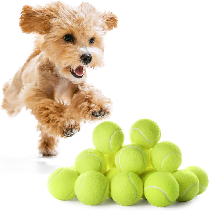 Automatic Dog Ball Launcher for Small Dogs – Dog Ball Thrower for Indoor Outdoor with 3 Adjustable Distance Settings 10Ft, 20Ft, and 30Ft – Interactive Toy with 3 Mini Tennis Balls 2 Inch
