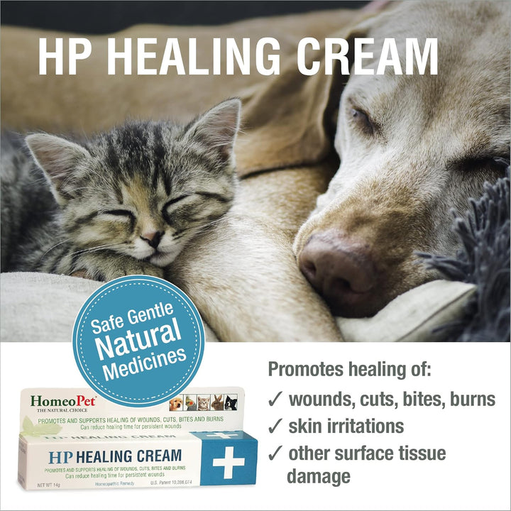 HP Healing Cream, Safe and Natural Skin-Healing Ointment for Cats and Dogs, 14 Grams