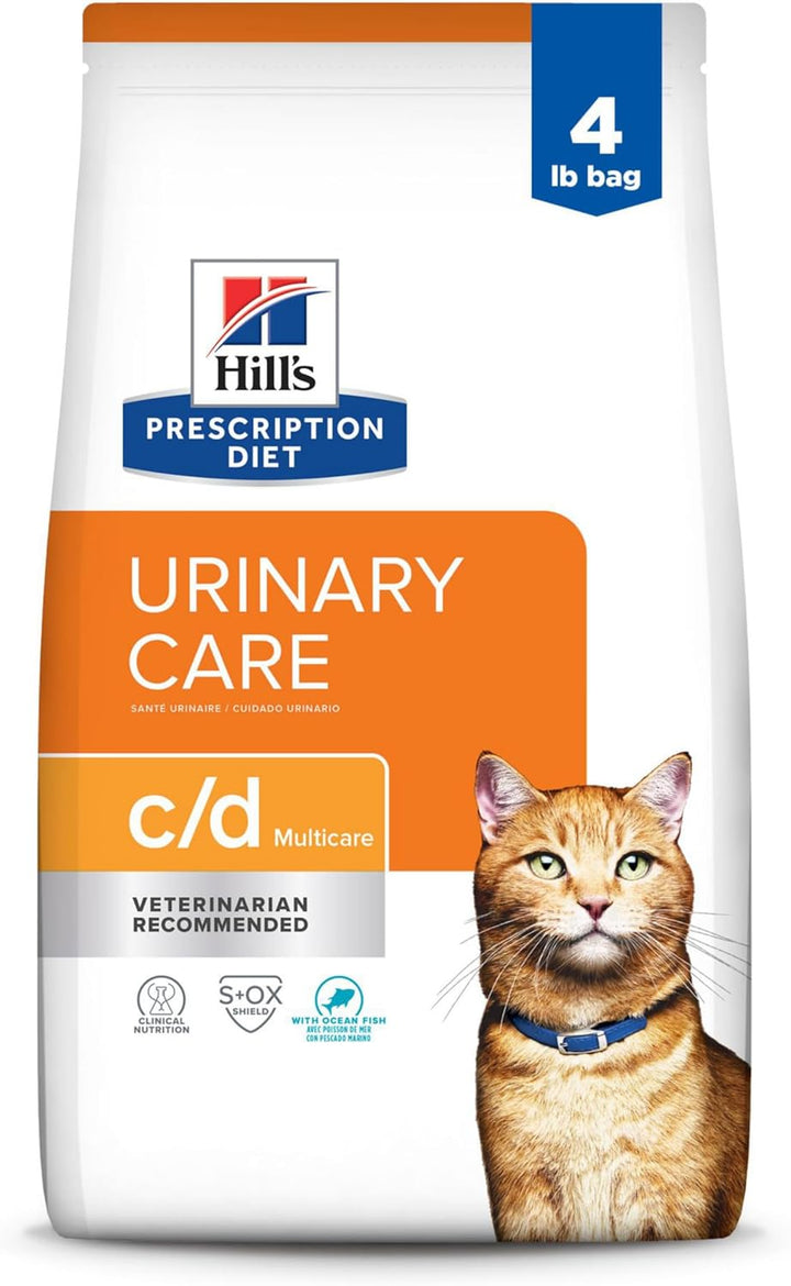 C/D Multicare Urinary Care with Chicken Dry Cat Food, Veterinary Diet, 8.5 Lb. Bag