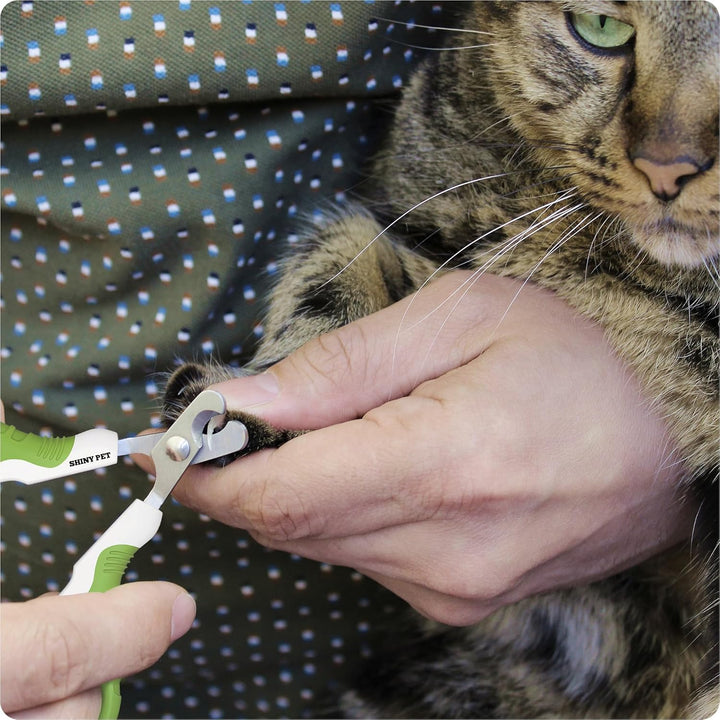 Pet Nail Clippers for Indoor Cats & Small Animals - Precision Angled Blades & Steady Grip - Ideal for Kittens Tiny Dogs Rabbits Birds - Nail Trimmer & Claw Scissors for Home Grooming - Ebook Guide