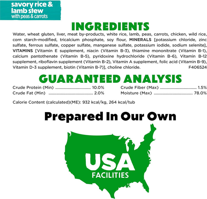 Purina  Gravy Wet Dog Food Variety Pack, Prepared Meals Stew - (12) 10 Oz. Tubs