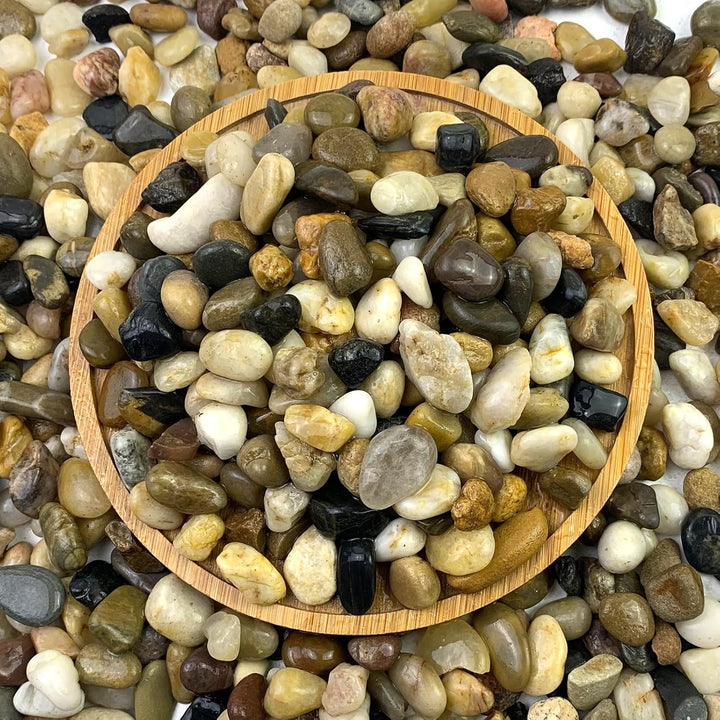 5Lbs Aquarium Gravel, Pea Gravel for Indoor Plants,1/4 Inch Decorative River Rocks for Aquarium Succulent Vase Fish Tank Gravel Plant Soil Cover and Outdoor Landscaping Rocks