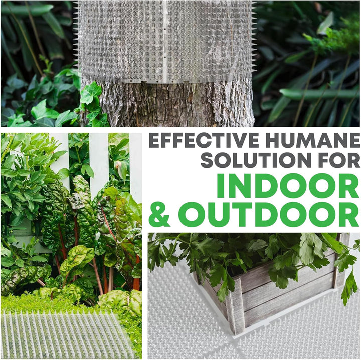 12 Pack Scat Mat for Cats - 16 X 13 Inch Cat Spike Mat with 1 Inch Spike Is a Perfect Pet Training Mat Device for Cat Repellent Indoor & Outdoor to Deter Cats & Other Animals for All Seasons