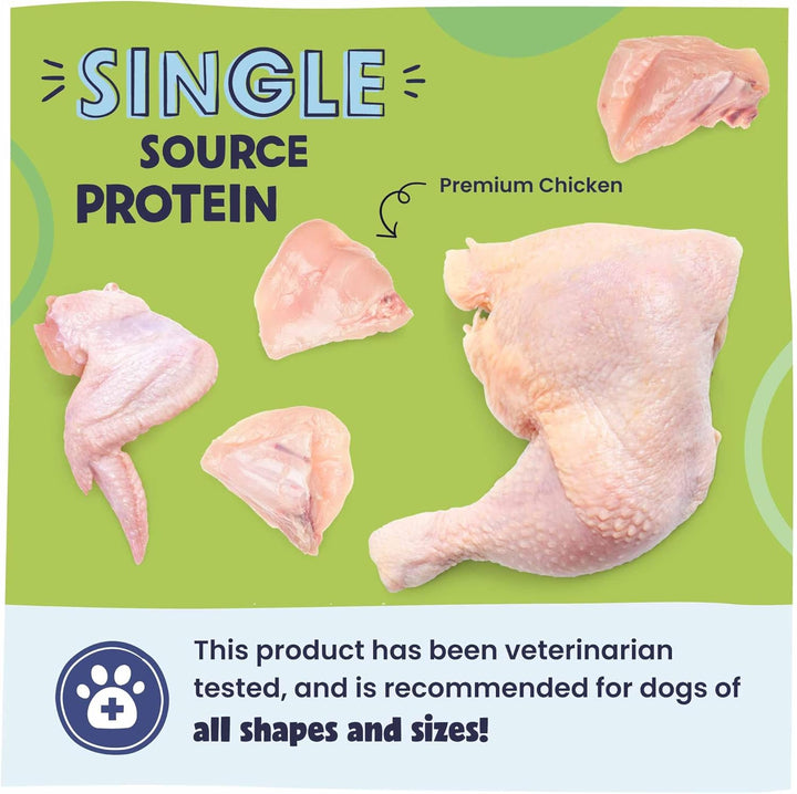 Vet Recommended Air Dried Dog Food Toppers for Picky Eaters, Made in USA with Real Chicken, Premium Meal Mix-In Kibble Enhancer, 8 Oz, Packaging May Vary