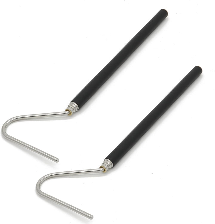 Stainless Steel Extensible Snake Hook 26 Inch, Retractable Reptile Hook, Pick-Up Handling Tool