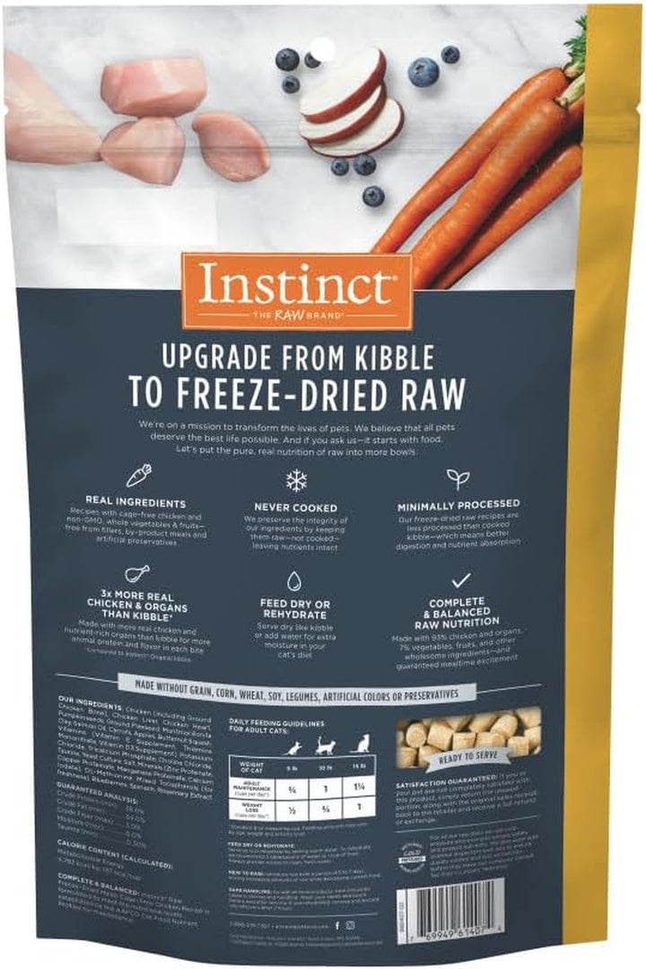 Raw Meals Freeze-Dried Chicken Cat Food, 9.5 Oz. Bag