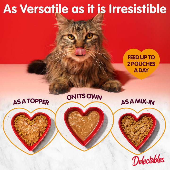 Delectables Bisque Lickable Wet Cat Treats - Chicken, Tuna & Shrimp, 12 Count