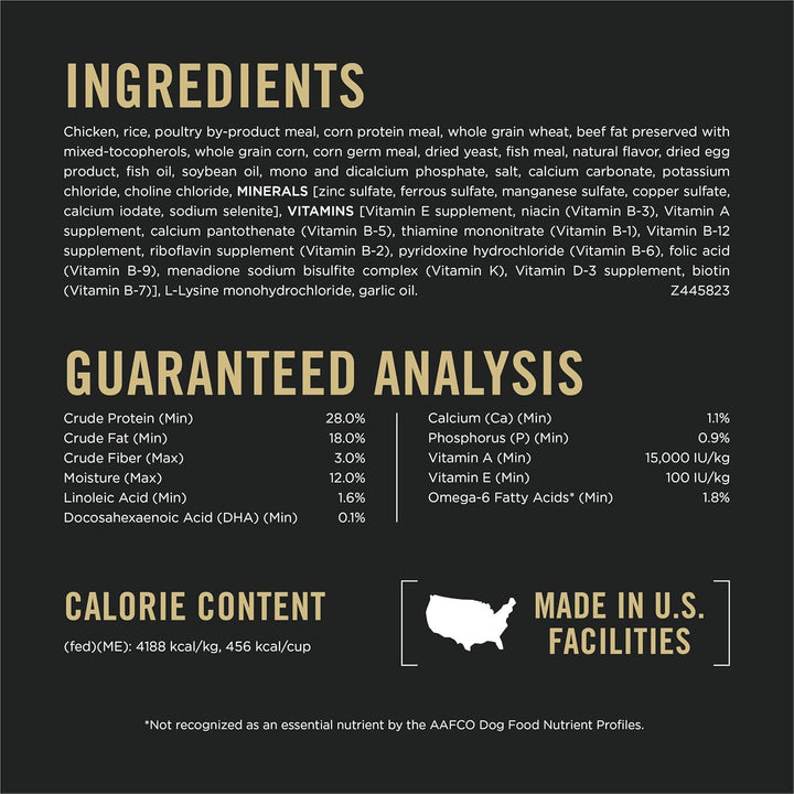 High Protein Dry Puppy Food, Chicken and Rice Formula - 6 Lb. Bag