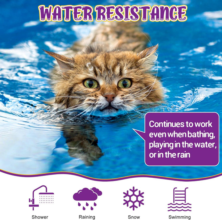 Flea & Tick Collar for Cats 4 Pack - 8 Months Long-Lasting Protection and Prevention, Cat Flea and Tick Collar, Adjustable