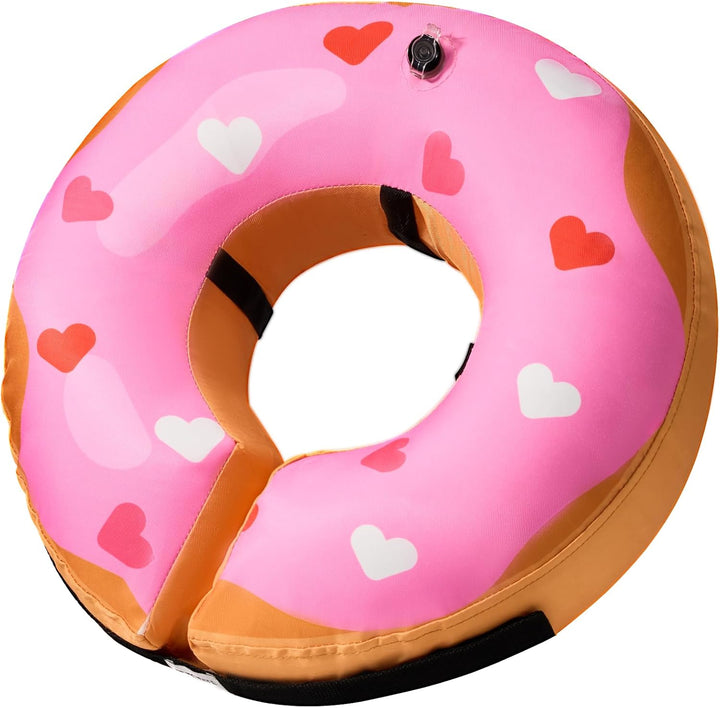 Inflatable Dog Cone Collar Alternative, Soft Dog Cone for Small Medium Large Dogs and Cats, Neck Recovery Ecollar Donut Collar after Surgery (Large, Blue)