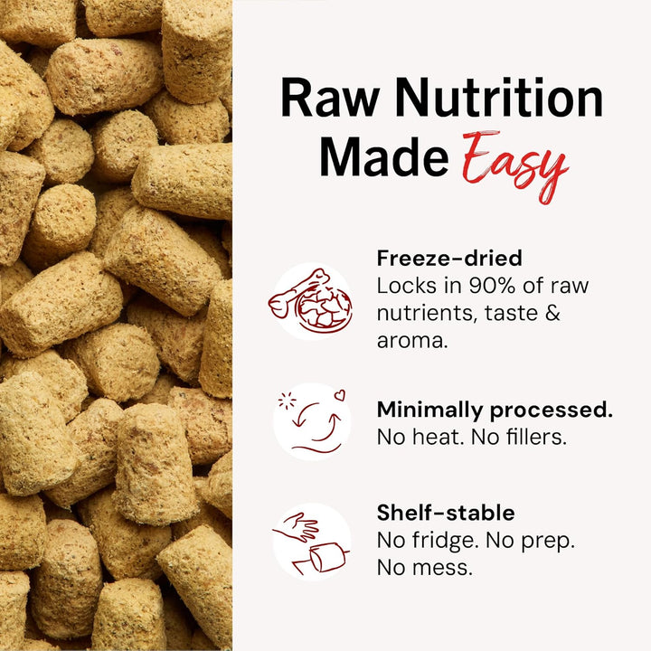 Freeze-Dried Raw Chicken Meal Mixers- Dog Food Topper and Mixer - Made with 95% Cage-Free Chicken, Organs & Bone - Perfect for Picky Eaters - Grain-Free - 3.5Oz