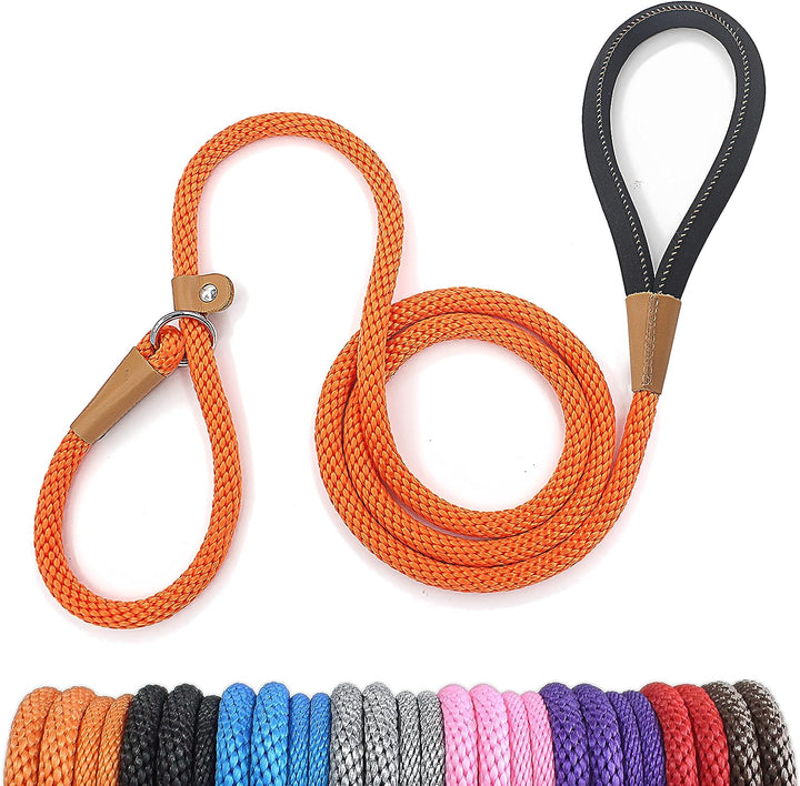 Dog Leash Slip Lead 5 6 8 FT Dog Training Leash Strong Heavy Duty Rope No Pull Training Lead Leashes for Dogs