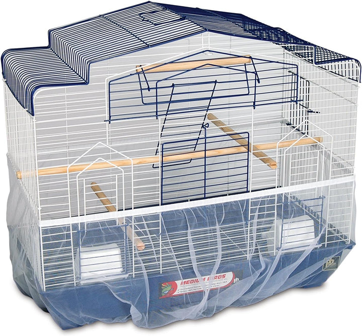 820W Mesh Bird Seed Catcher, White, Small/7"