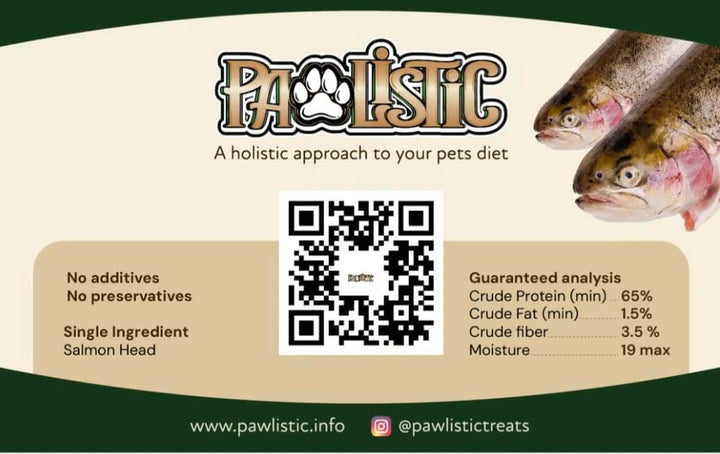 Dehydrated Salmon Head for Cats and Dogs