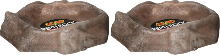 Repti Rock Reptile Water Dish for Fish, X-Small,Black