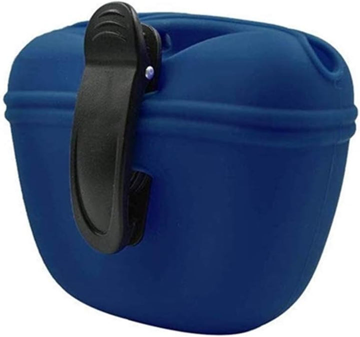 Silicone Dog Treat Pouch-Small Training Bag-Portable Dog Treat Bag for Leash with Magnetic Closure and Waist Clip[Us Design Patent]