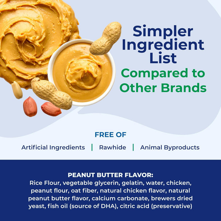 Puppy Teething Sticks Peanut Butter Flavor, 3.74-Oz Bag