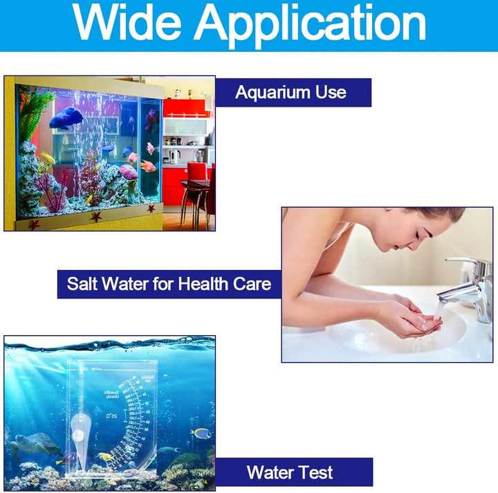 Salinity Tester, Sea Specific Gravity Test for Fish Tank Pond Water Saltwater Freshwater, Accurate Automatic Hydrometer