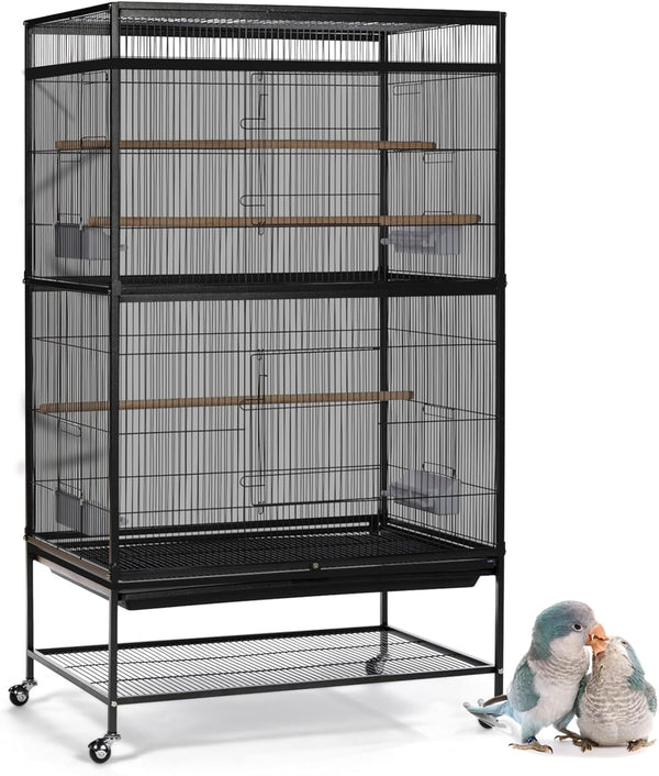 Large Bird Cage Seed Cather,Bird Cage Cover Adjustable Soft Airy Skirt Guard Birdcage Nylon Mesh Net for Parrot Parakeet Macaw African round Square Cages Cover (118 * 31.5In/300 * 80Cm) (Black)