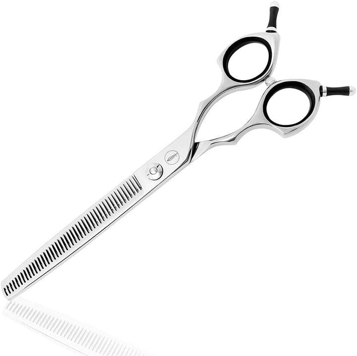 Dog Grooming Scissors, Curved Scissors for Dog Grooming, 6.5 Inch, 30 Degree of Curved Blade,Light Weight, Pet Shears for Trimming Face and Paws.