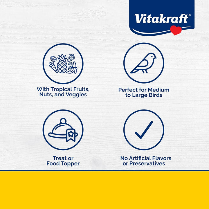 Fresh Super Fruit Cocktail - Tropical Parrot Fruit Blend - Parrot and Parakeet Treats