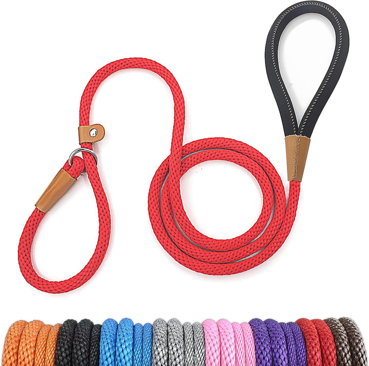 Dog Leash Slip Lead 5 6 8 FT Dog Training Leash Strong Heavy Duty Rope No Pull Training Lead Leashes for Dogs