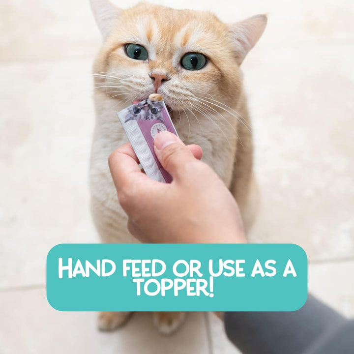 - Natural Lickable Cat Squeeze up Treat,Topper - Variety plus Pack Mousse - Wet Food Cat Puree - Grain Free, Non_Gmo Minerals, Vitamins - 24 Pack