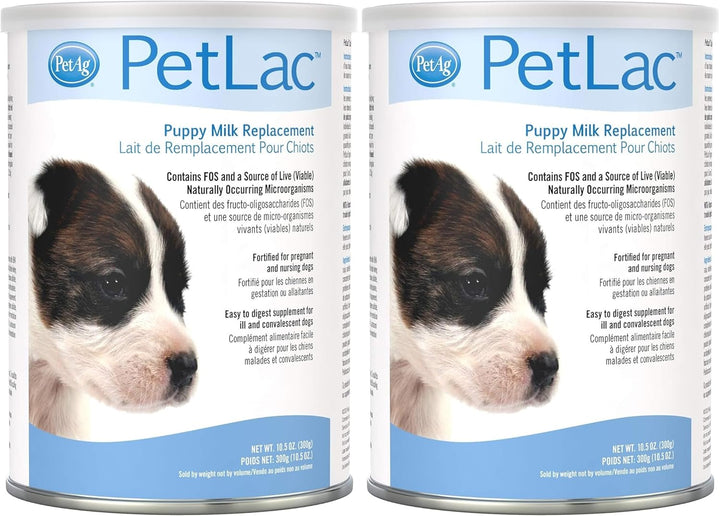 Pet-Ag Petlac Powder for Puppies - 10.5 Oz - Puppy Milk Replacement Powder for Puppies Newborn to Six Weeks Old - Easy to Digest
