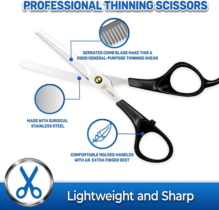 Pet Thinning Shears - Professional Thinning Scissors with Toothed Blade