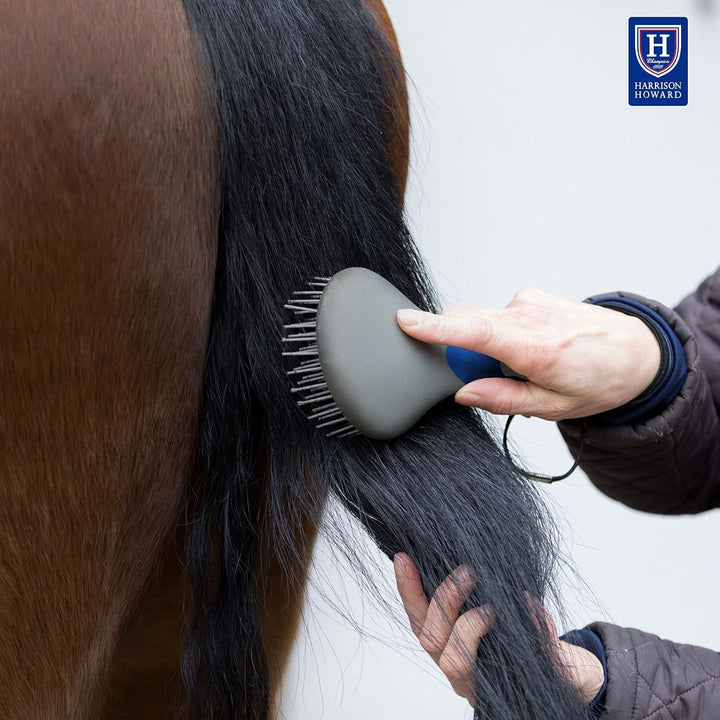 Shinewell Humanized Design Non-Slip Ultra-Soothing Mane and Tail Brush for Horse