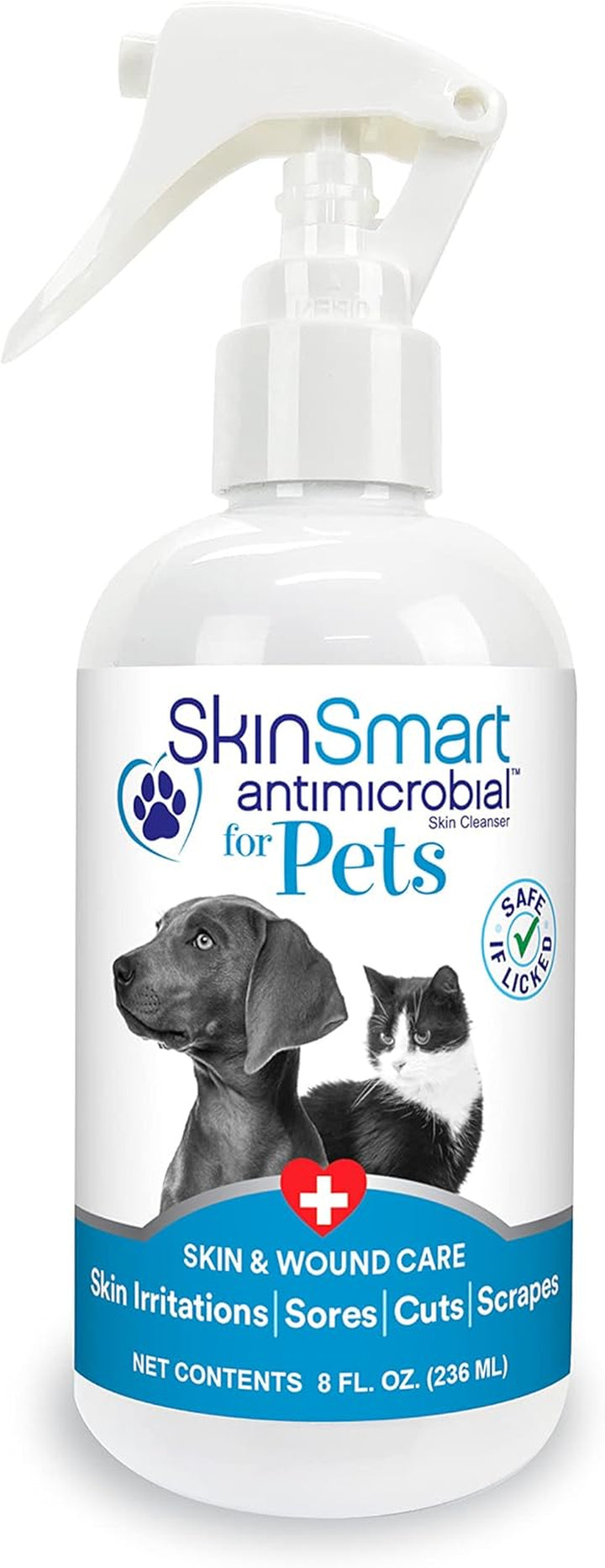 Wound Care for Pets, Hypochlorous Acid Removes Bacteria to Promote Healing and Relieves Itch, Safe If Licked, 8 Ounce Spray Bottle