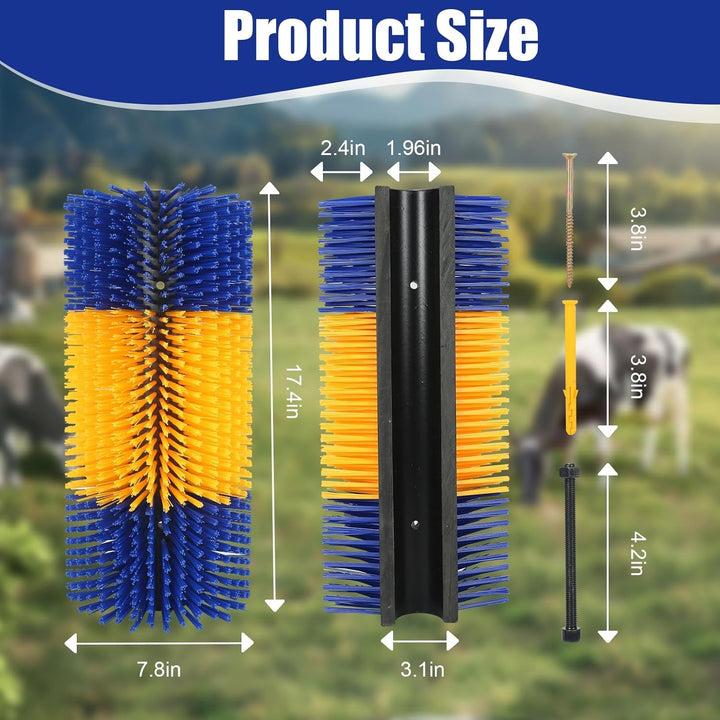 2PCS Livestock Scratching Brush, Cow, Horse, Goat, Livestock Brushes for Scratching, Horse Brush, Cow Brush, Goat Scratching Post, Animal Back Scratching