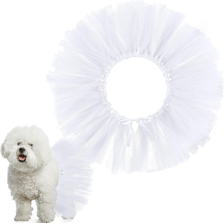 Dog Tutu Tulle Tutu for Dogs Small Large Medium Puppy Dress Ballerina Costume Skirt for Halloween Puppy Cats Bunny Pet Outfit Birthday Wedding Party Photo Prop Supplies(Pink)