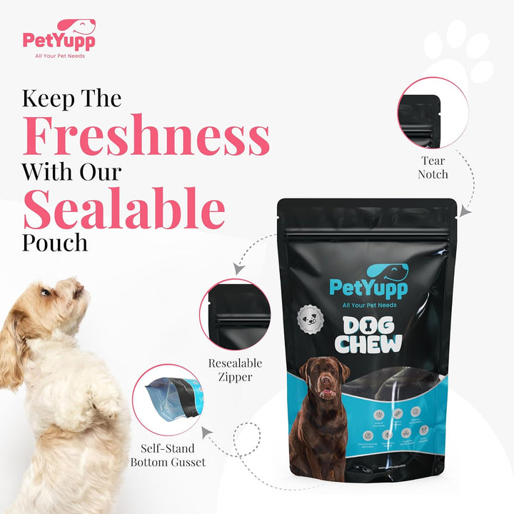 Buffalo Hooves for Dogs | Pack of 5 | Natural, High Protein & Low Fat Dog Treats for Small, Medium & Large Dogs | Rawhide Alternatives & Additives Free Dog Chews for Aggressive Chewers