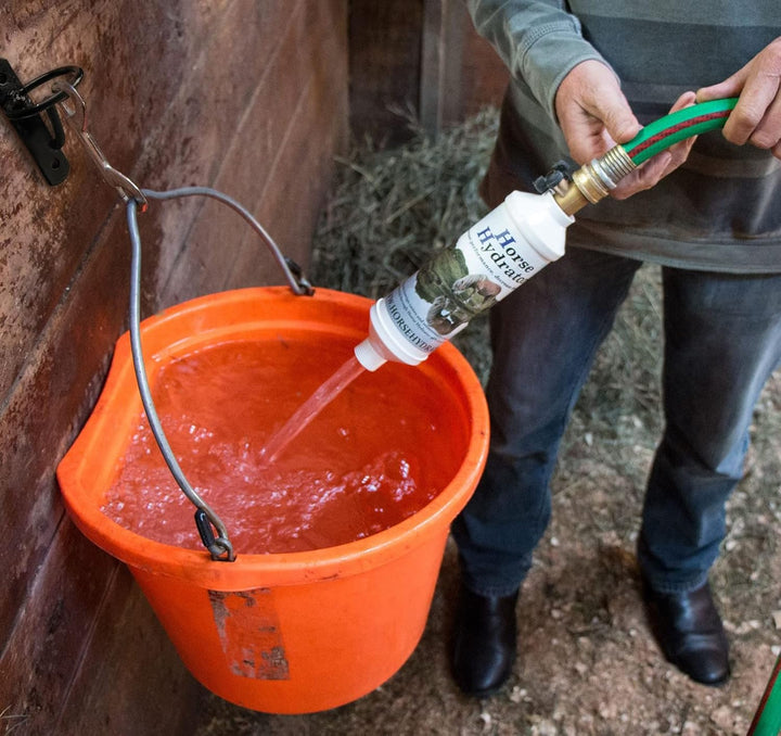 Metal Bucket Hangers for Horse Stalls - Wall Mount Bucket Holder for Grain Feed - Black