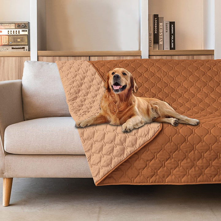 3X Stronger Waterproof Pet Blanket, Scratch Proof Furniture Protector for Dogs Cats, Reversible Cover 30X70 Inch, Dark Grey/Light Grey