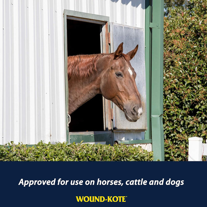 Wound-Kote Blue Lotion Spray Horse Wound Care for Use on Horses and Dogs, Antiseptic Properties, for Minor Wounds, Cuts and Sores, 7 Oz.