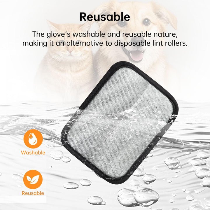1 Pcs Static Pet Hair Removal Glove, Reusable Electrostatic Pet Cat Dog Hair Remover Grooming Gloves Brush Tool for Couch, Furniture, Carpet, Car Seat