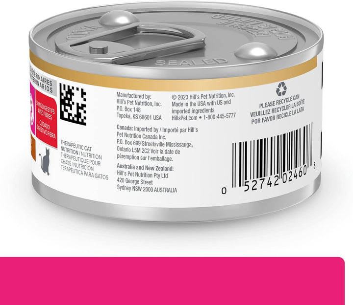 Gastrointestinal Biome Digestive/Fiber Care Chicken & Vegetable Stew Wet Cat Food, Veterinary Diet, 2.9 Oz. Cans, 24-Pack