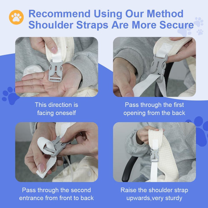 Geerlaqaly Pet Bag, Waffle Pattern Portable Soft Backpack for Outings, Cat and Dog Travel Camping Sightseeing Cross Chest Bag, with Adjustable Side Windows, Weighing Less than 13 Pounds,Grey